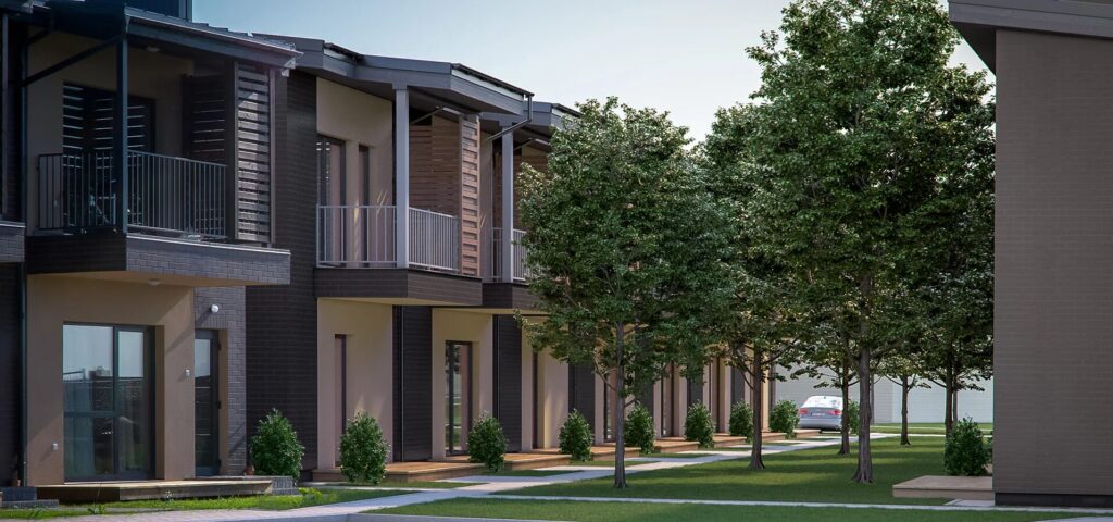 Grafų lankos (Vėžių g. 26) - Rindu mājas - vizualizācija