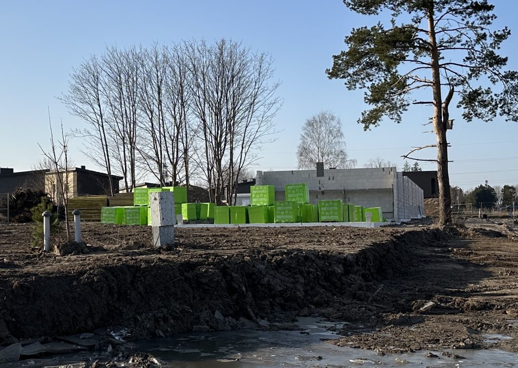 Grafų lankos (Vėžių g. 26) - Rindu mājas - būvdarbu attēli