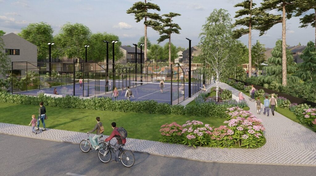 Jūra gyvenimo, III etapas (Asutrinio g. 81, 83, 85, 87, 89, 91, Islandijos g. 35, 39, 41, Kviečių g. 16, 18, 20, 22, 24, 26, 28) - Row housing - visualization