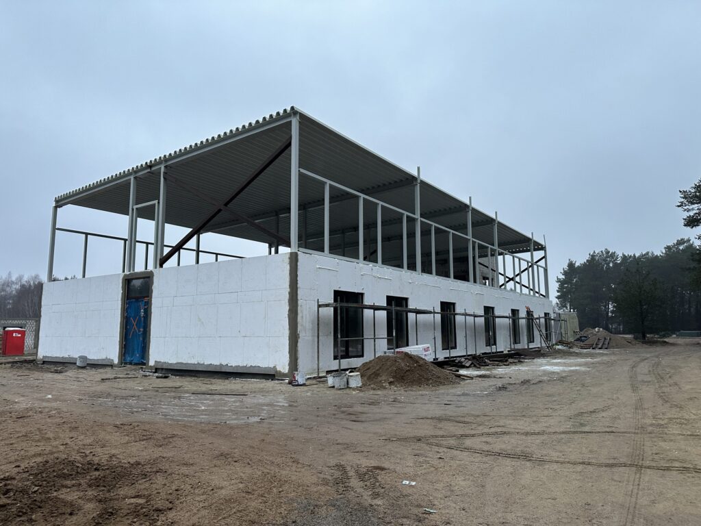 Globos namai Miško tak. 9 (Miško tak. 9) - Specialized care center - construction photos