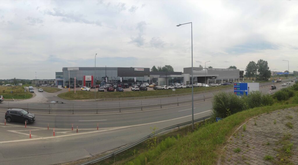 Mototoja Ukmerges g. plėtra 2 (Ukmergės g. 425) - Parking facility, Showroom / Service center - visualization