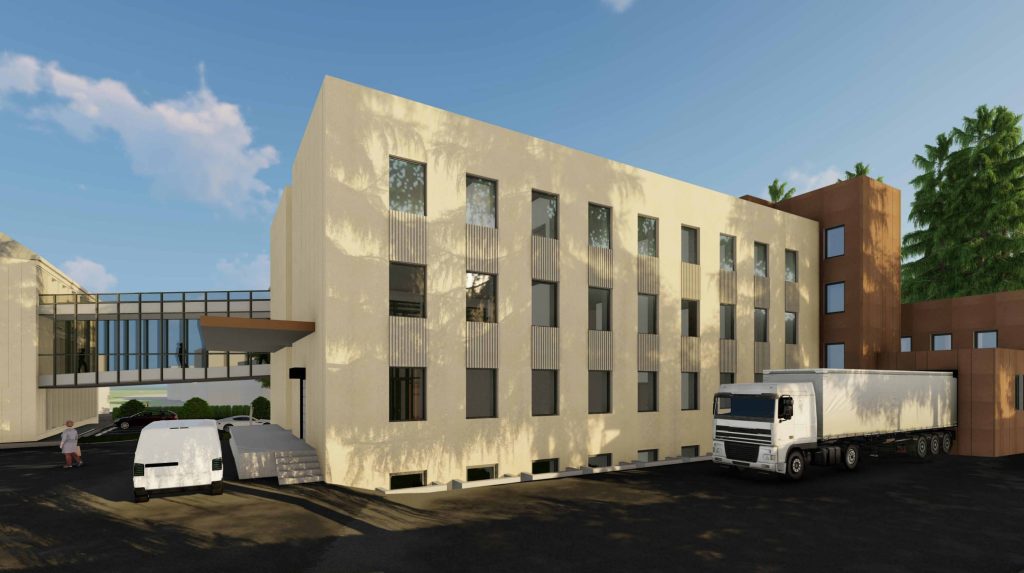 Nacionalinio kraujo centro rekonstrukcija (Žolyno g. 34) - Other healthcare - visualization