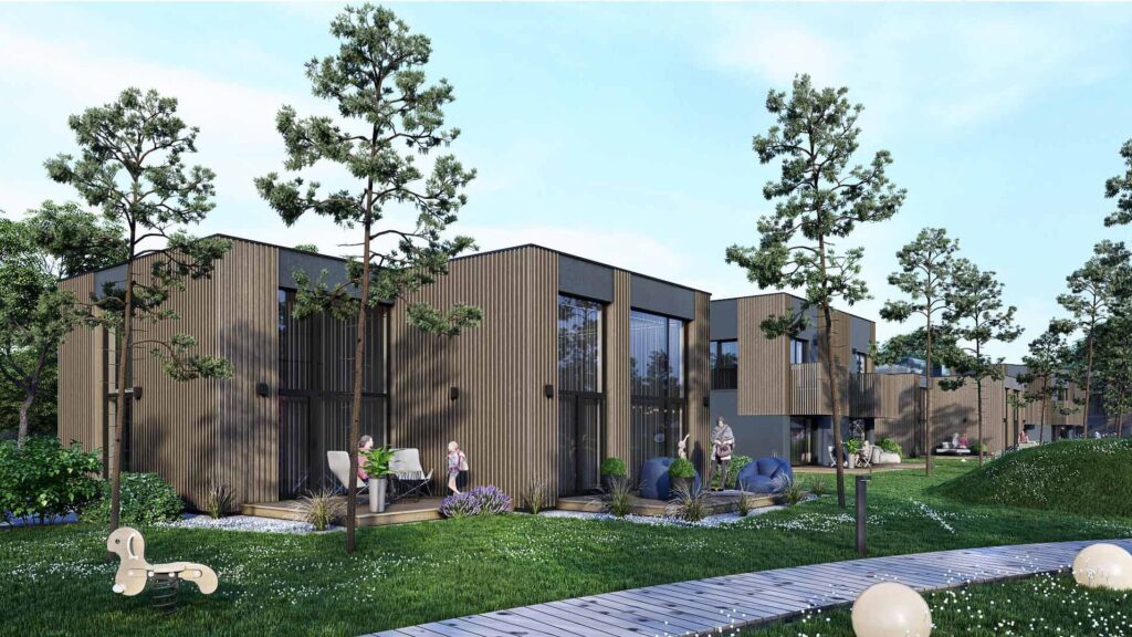 Mano jūra III (Paliepgirių kel. 49) - Row housing - visualization