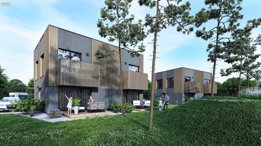 Mano jūra III (Paliepgirių kel. 49) - Row housing - visualization