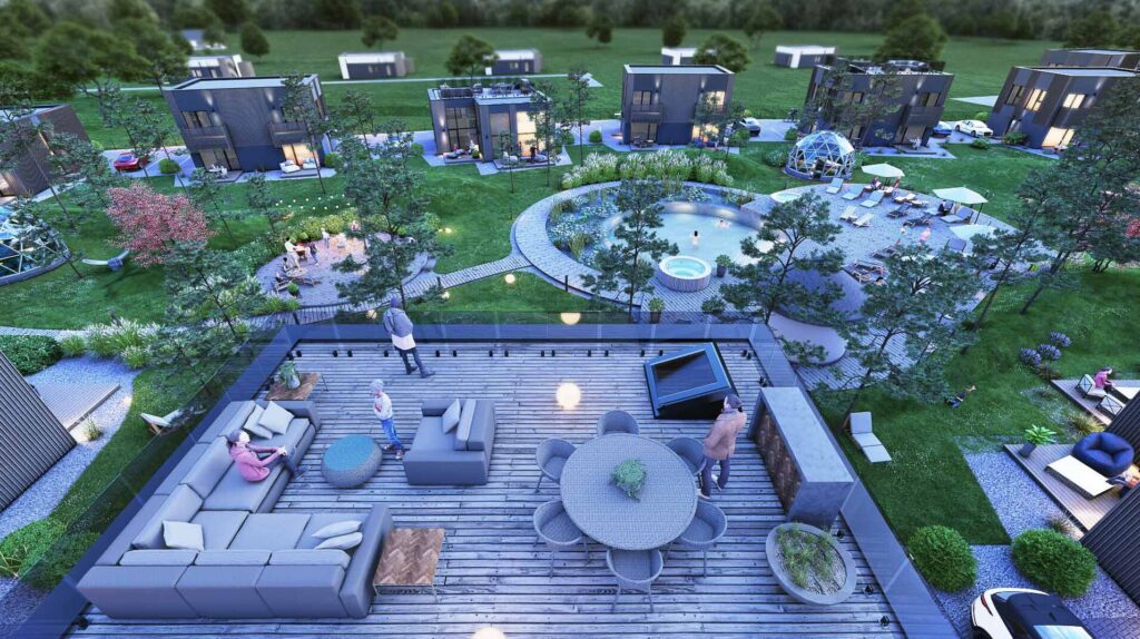 Mano jūra III (Paliepgirių kel. 49) - Row housing - visualization