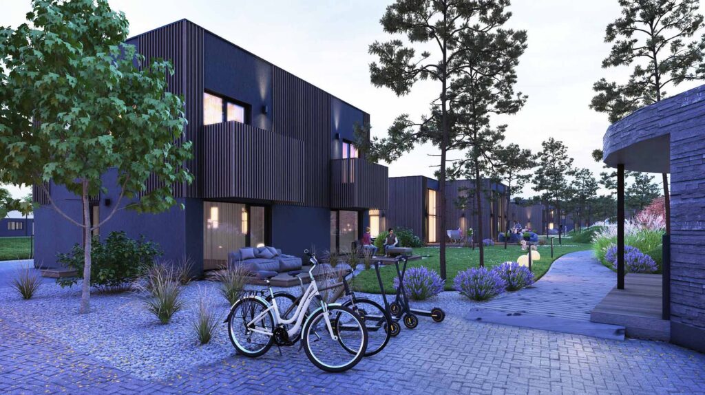 Mano jūra III (Paliepgirių kel. 49) - Row housing - visualization