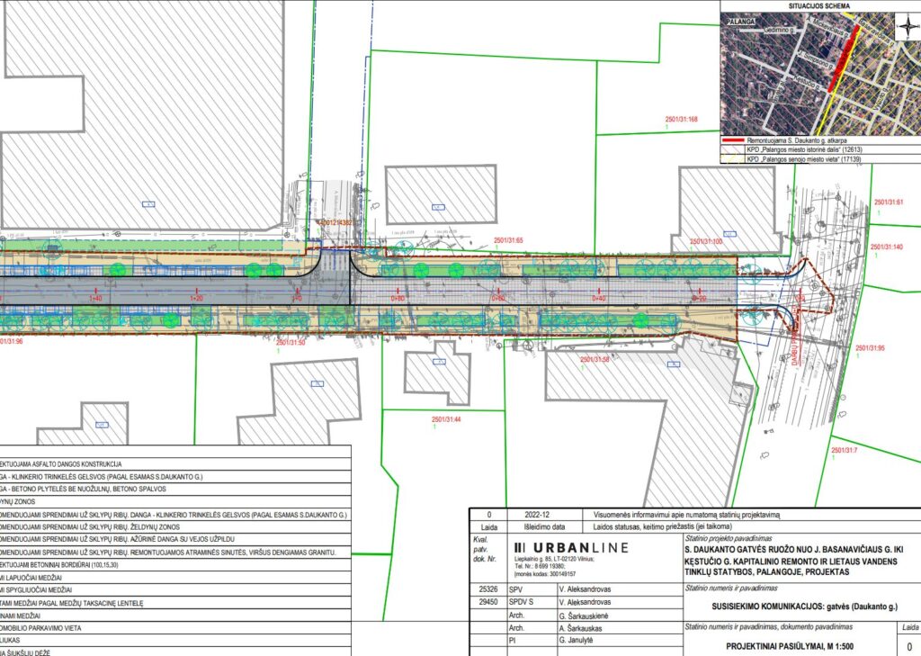 S. Daukanto gatvės ruožas (S. Daukanto g.) - Street - visualization