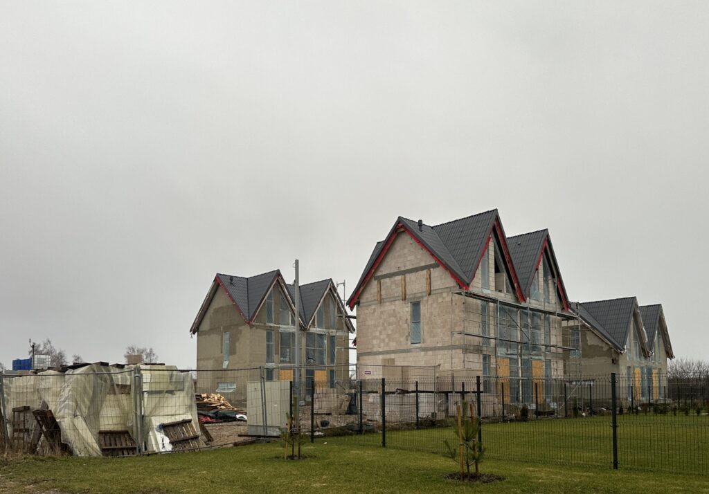 M8 Palanga (Sėlių g. 21) - Sublokuoti namai - statybų nuotraukos