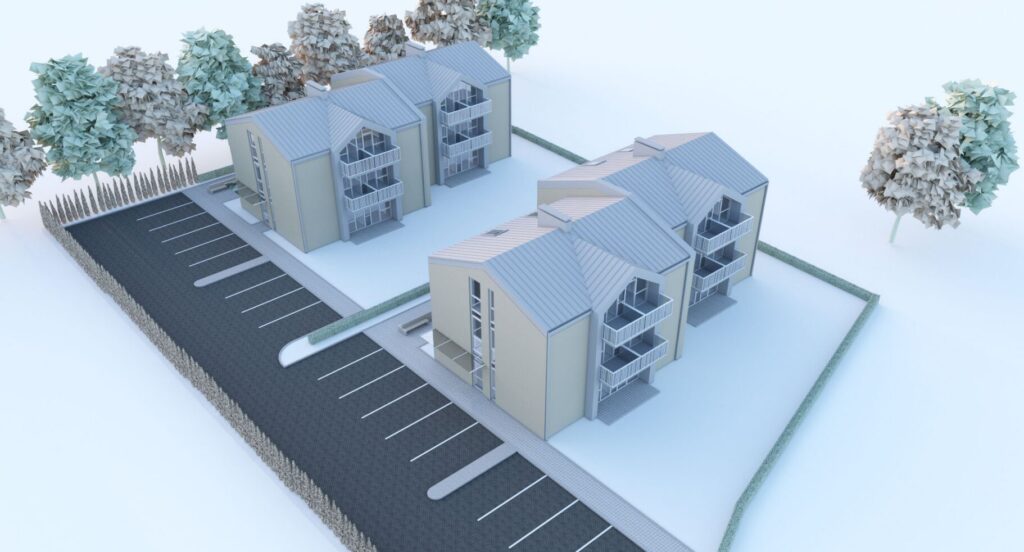 Sermiesčio g. 28 (Sermiesčio g. 28) - Row housing - visualization