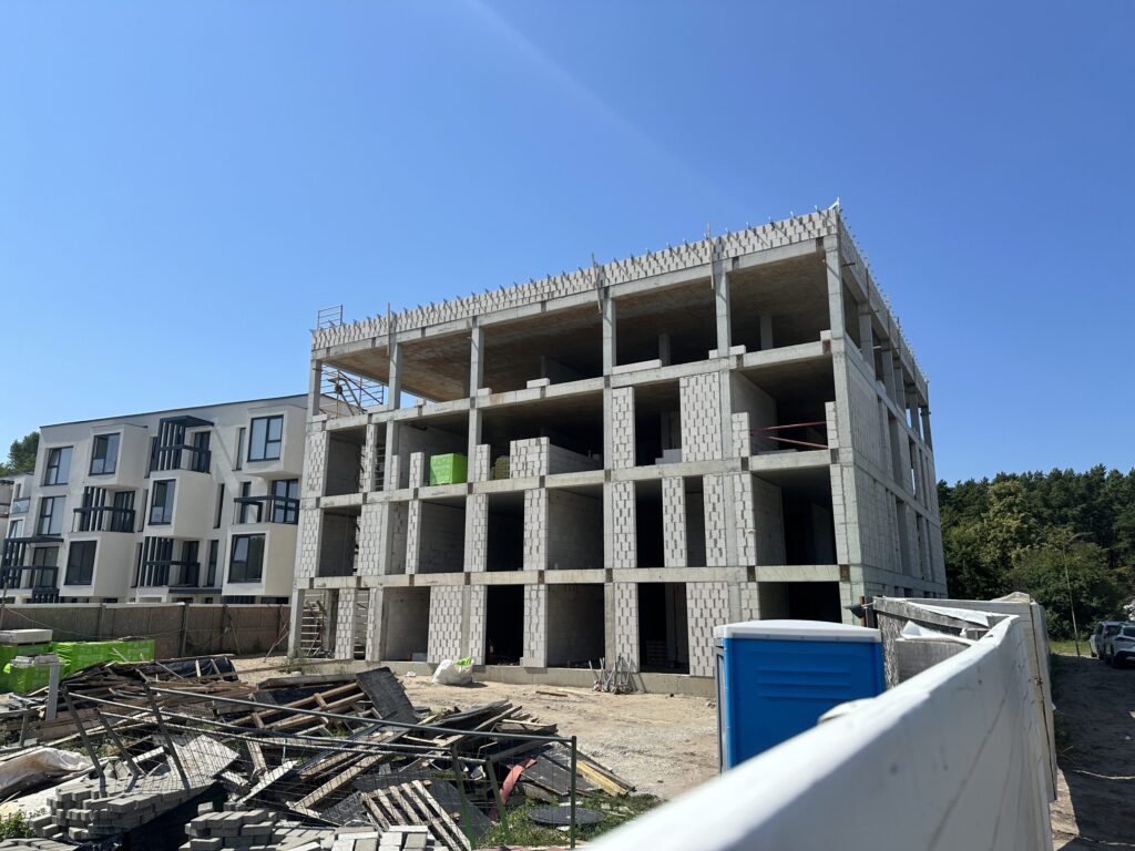 Apartamentai kopose | Namas A (Jūros g. 30B) - Multi apartment - construction photos