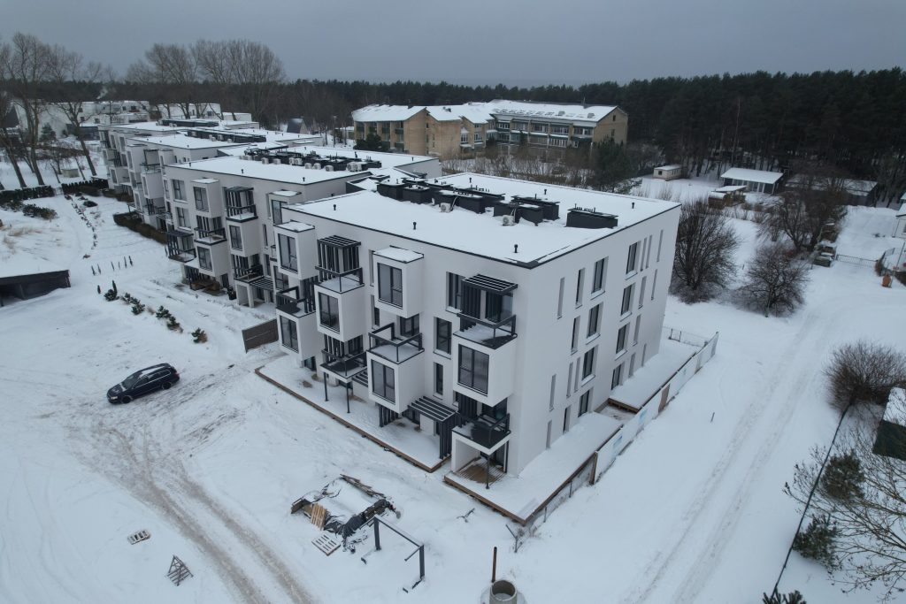 Apartamentai kopose | Namas A (Jūros g. 30B) - Daugiabutis - statybų nuotraukos