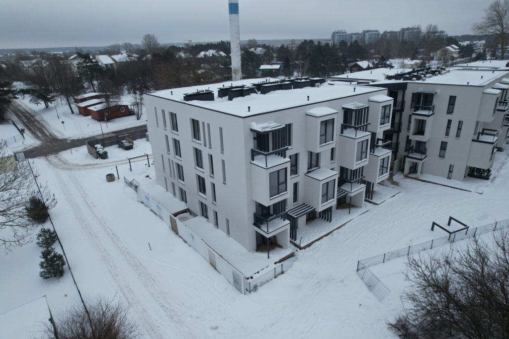 Apartamentai kopose | Namas A (Jūros g. 30B) - Daugiabutis - statybų nuotraukos