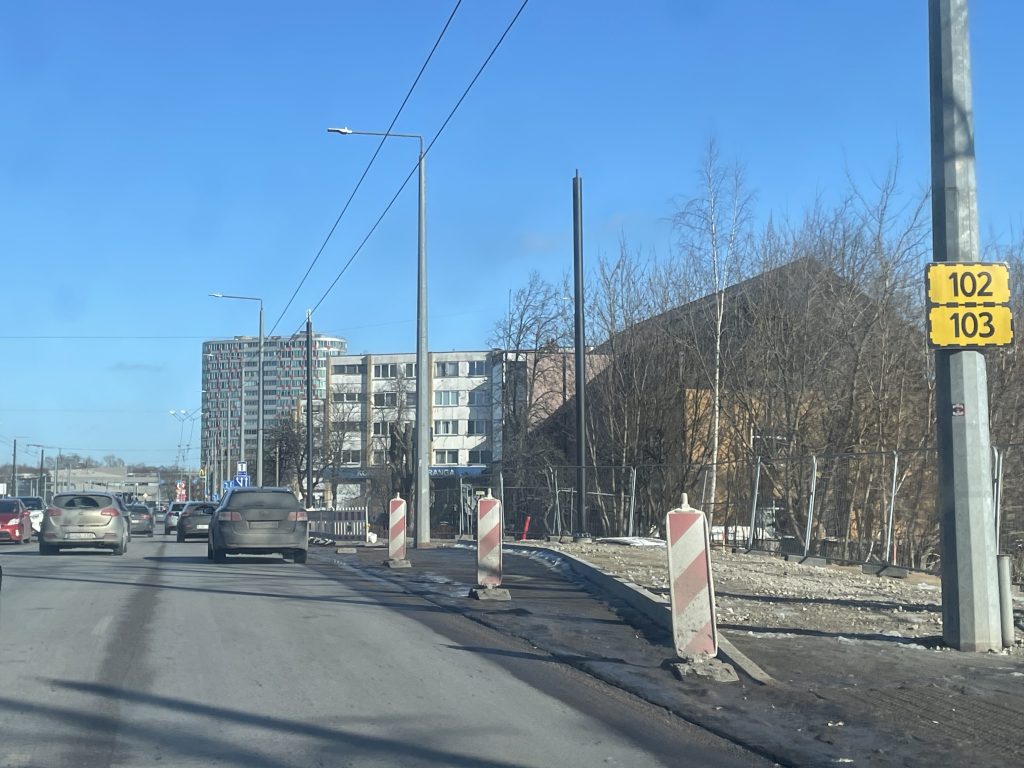 Kareivių g. tarp Verkių ir Žirmūnų g. remontas (Kareivių g.) - Jalgrattatee, Tänav - ehituse fotod