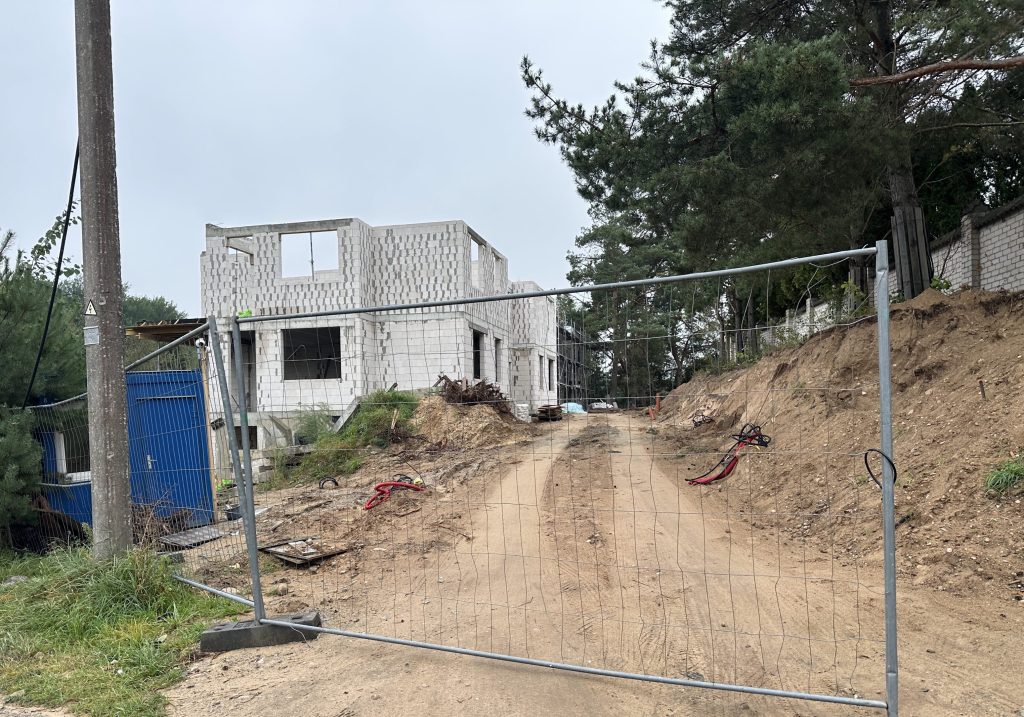 Upelio namai (Upelio g. 1A, 1B, Gineitiškės) - Row housing - construction photos