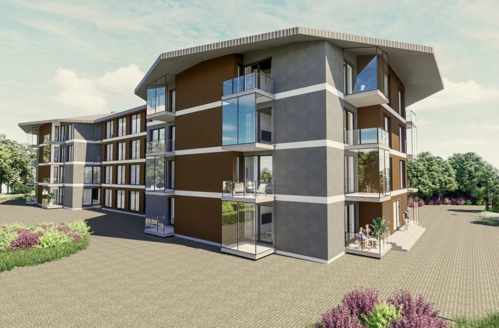 Vakaro alėja (Pavasario g. 6) - Daudzdzīvokļu nams - vizualizācija