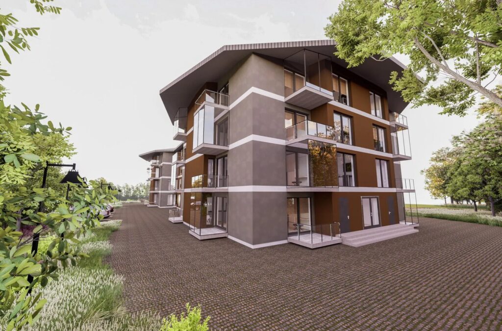 Vakaro alėja (Pavasario g. 6) - Daudzdzīvokļu nams - vizualizācija