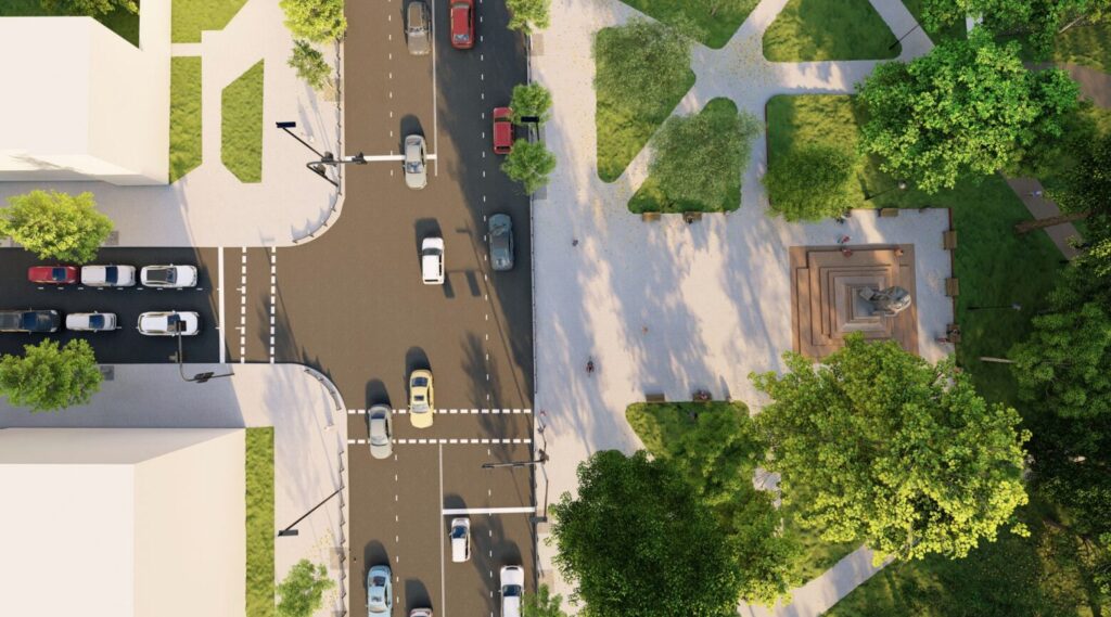 Aleksandro Jogailaičio paminklas (Vytauto pr. 46) - Other open space - visualization