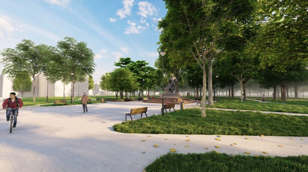 Aleksandro Jogailaičio paminklas (Vytauto pr. 46) - Other open space - visualization