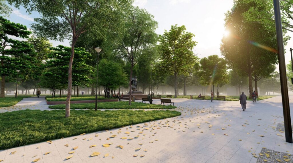 Aleksandro Jogailaičio paminklas (Vytauto pr. 46) - Other open space - visualization