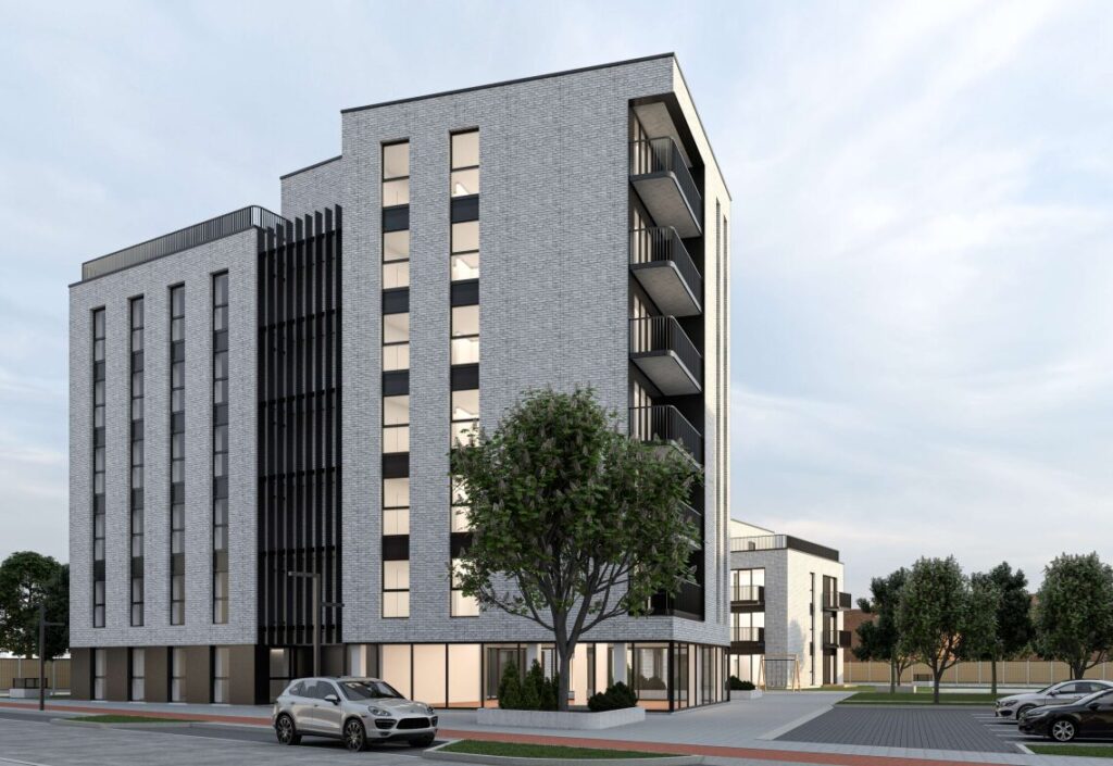 Trinyčių rezidencija | 2 etapas (Bangų g. 28) (Bangų g. 28) - Multi apartment - visualization