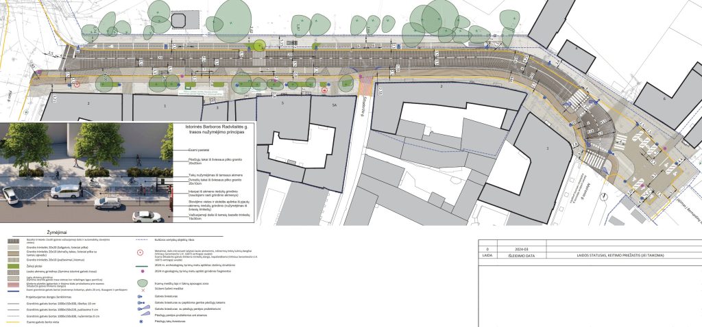 Barboros Radvilaitės g. rekonstrukcija (Barboros Radvilaitės g.) - Bike path, Street - visualization