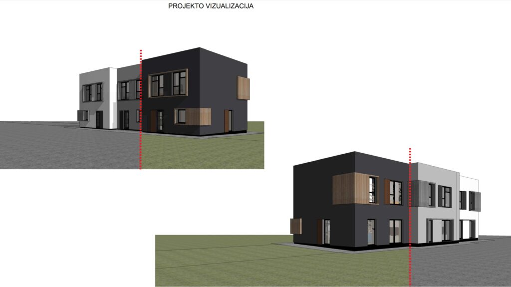 J. Bretkūno g. 30, 32, 44, 46, 48 (J. Bretkūno g. 30, 32, 44, 46, 48) - Row housing - visualization