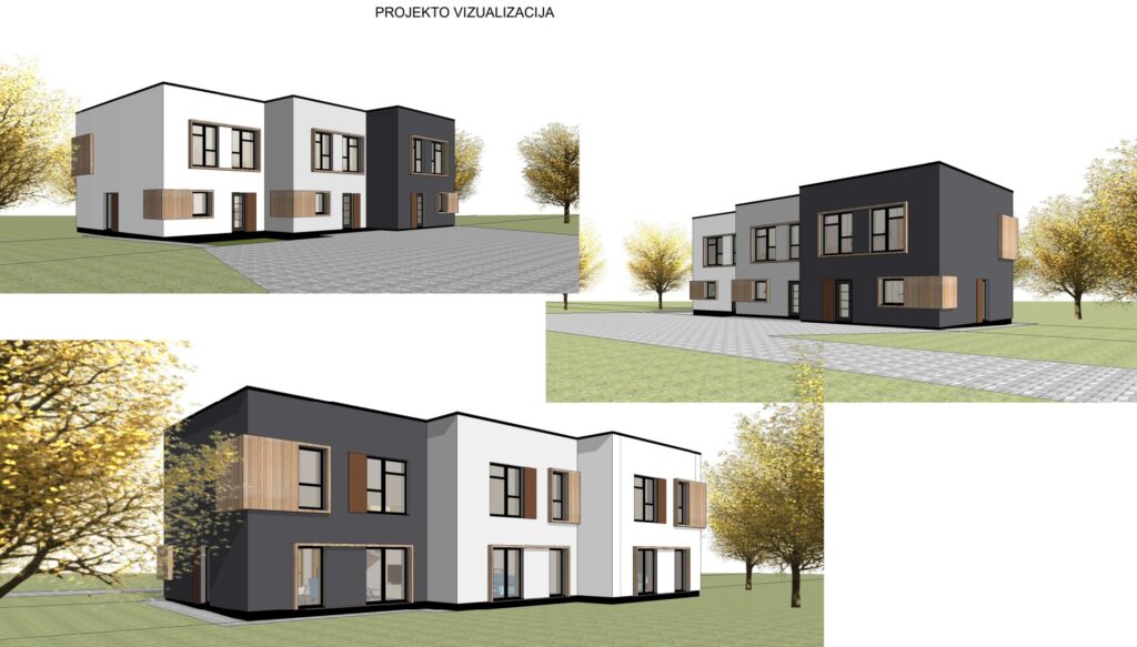J. Bretkūno g. 30, 32, 44, 46, 48 (J. Bretkūno g. 30, 32, 44, 46, 48) - Row housing - visualization
