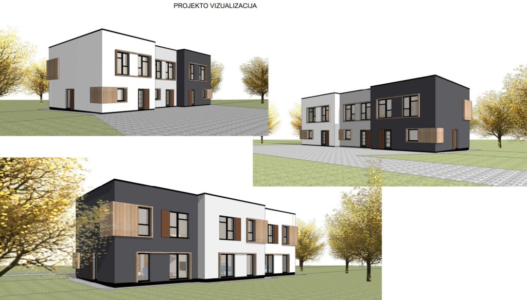J. Bretkūno g. 30, 32, 44, 46, 48 (J. Bretkūno g. 30, 32, 44, 46, 48) - Row housing - visualization