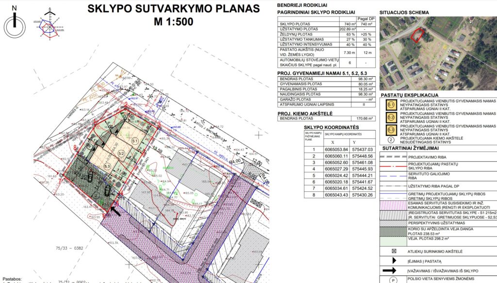 J. Bretkūno g. 30, 32, 44, 46, 48 (J. Bretkūno g. 30, 32, 44, 46, 48) - Row housing - visualization
