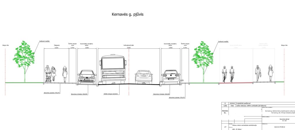 Kernavės g. atkarpa prie Kernavės g. 82 (Kernavės g.) - Street - visualization