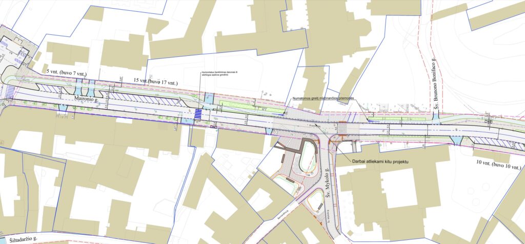 Maironio g. rekonstrukcija (Maironio g.) - Bike path, Street - visualization
