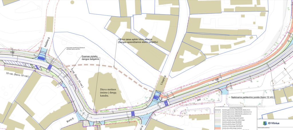 Maironio g. rekonstrukcija (Maironio g.) - Bike path, Street - visualization