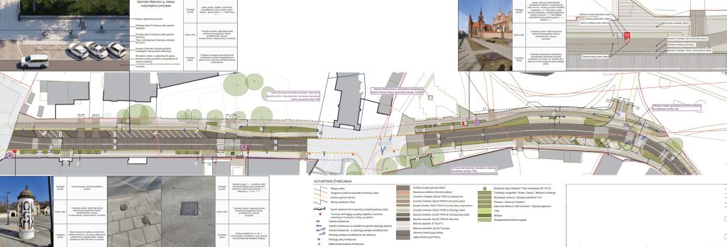 Maironio g. rekonstrukcija (Maironio g.) - Jalgrattatee, Tänav - visuaalne