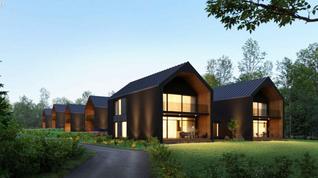 Pelėdų namai I etapas | Pelėdų g. 78A, 78B (Pelėdų g. 78, 80, 84) - Eramajade rajoon - visuaalne