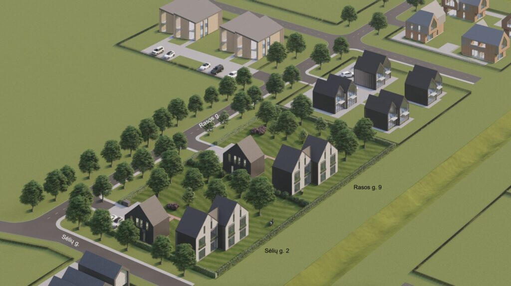 Rasos g. 9, Sėlių g. 2 (Rasos g. 9, Sėlių g. 2) - Row housing - visualization