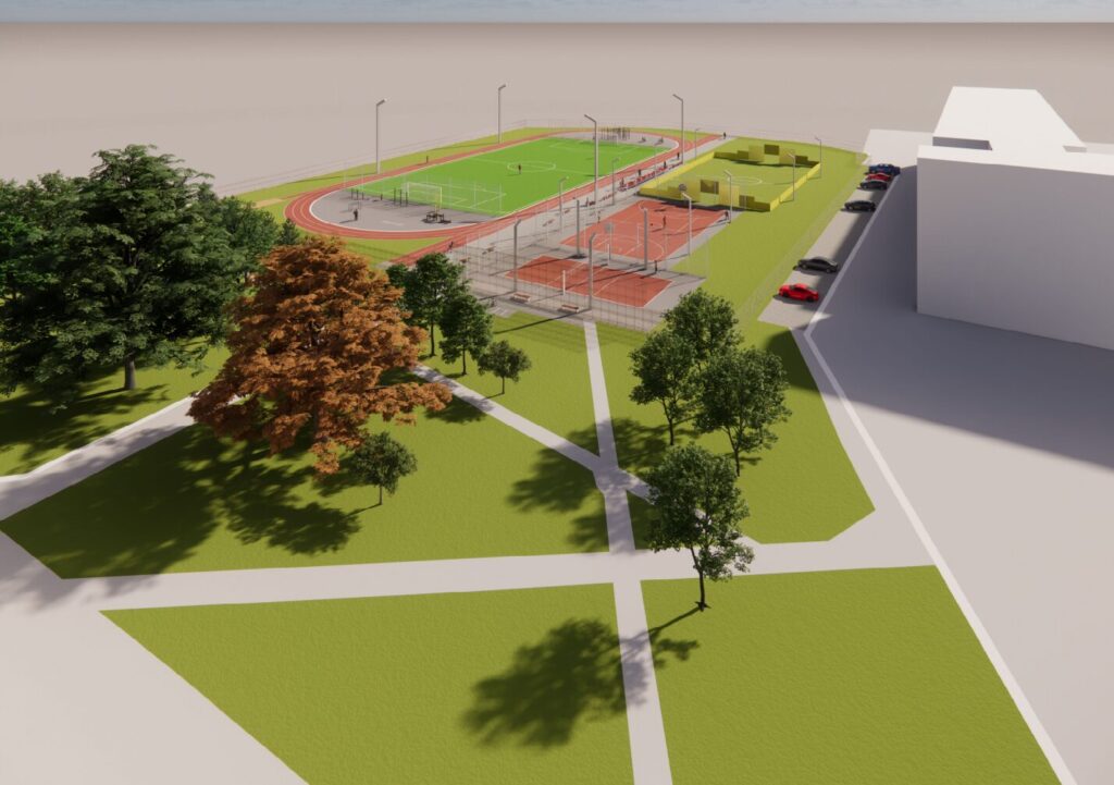 Sporto aikštynas | Statybininkų pr. 7 (Statybininkų pr. 7) - Spordiväljak - visuaalne