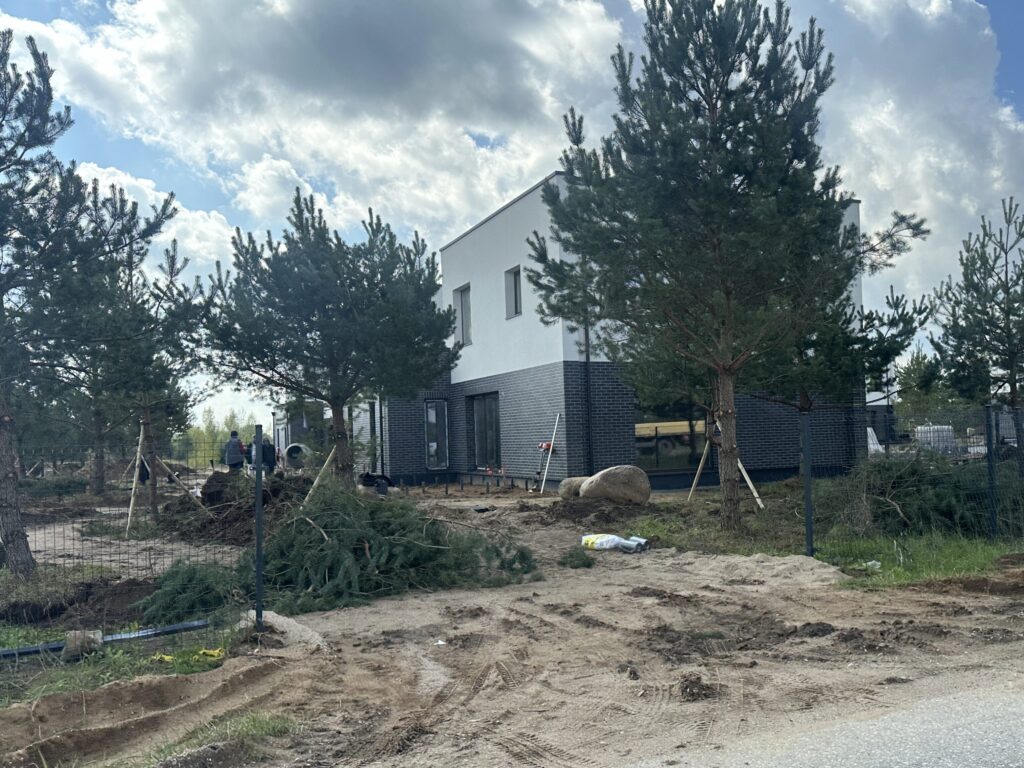 Draugystės slėnis (Užukampio g. 10, 12, 14, 16, 18, 20) - Row housing - construction photos