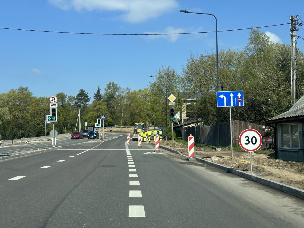 Dviračių takas Liepkalnio g. (Liepkalnio g.) - Bike path - construction photos