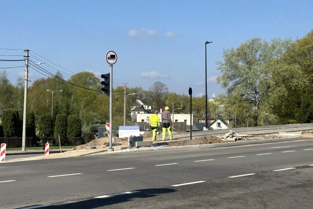 Dviračių takas Liepkalnio g. (Liepkalnio g.) - Bike path - construction photos