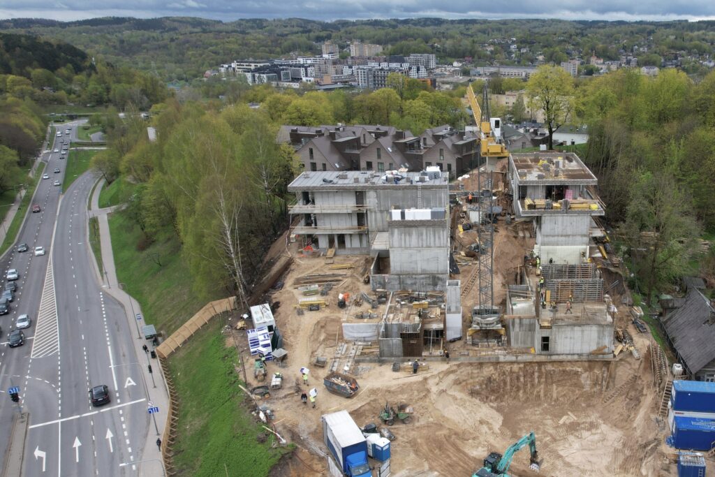 Užupio personos (Filaretų g. 25) - Multi apartment - construction photos