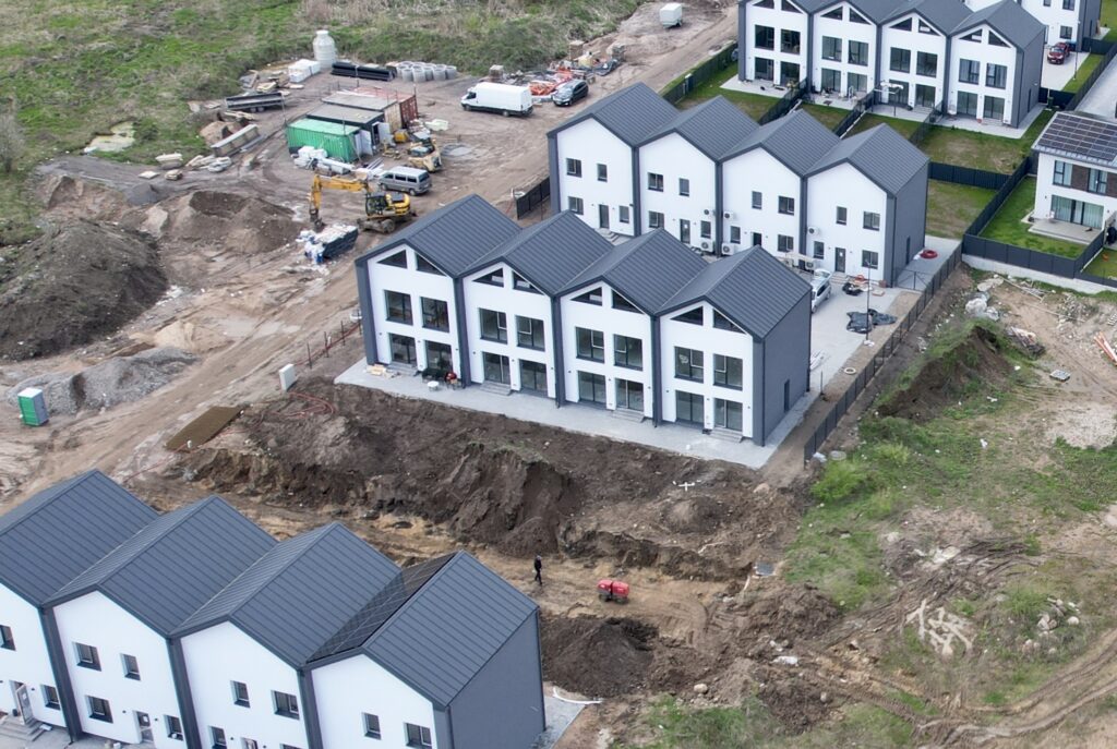 Jokūbo Šimkevičiaus g. kvartalas 3 etapas (Jokūbo Šimkevičiaus g. 18) - Row housing - construction photos