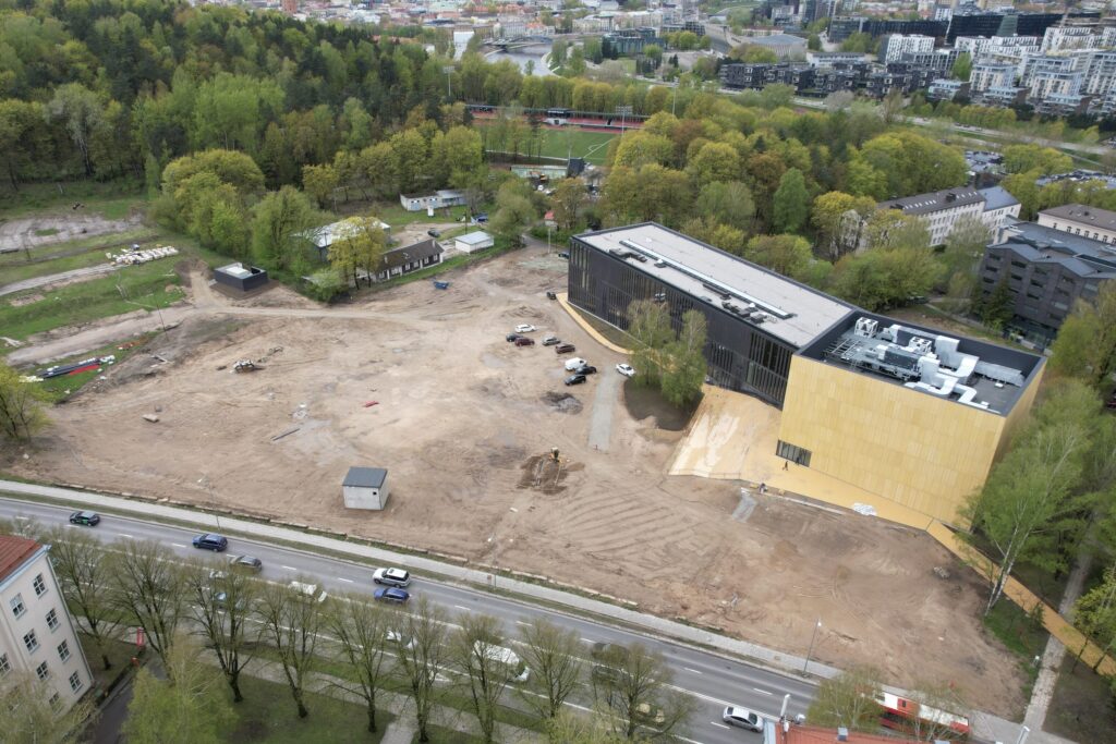 LMTA miestelis 1 etapas (Teatro ir kino fakultetas, Mažasis salių blokas) (Olandų g. 21A) - Higher education - construction photos