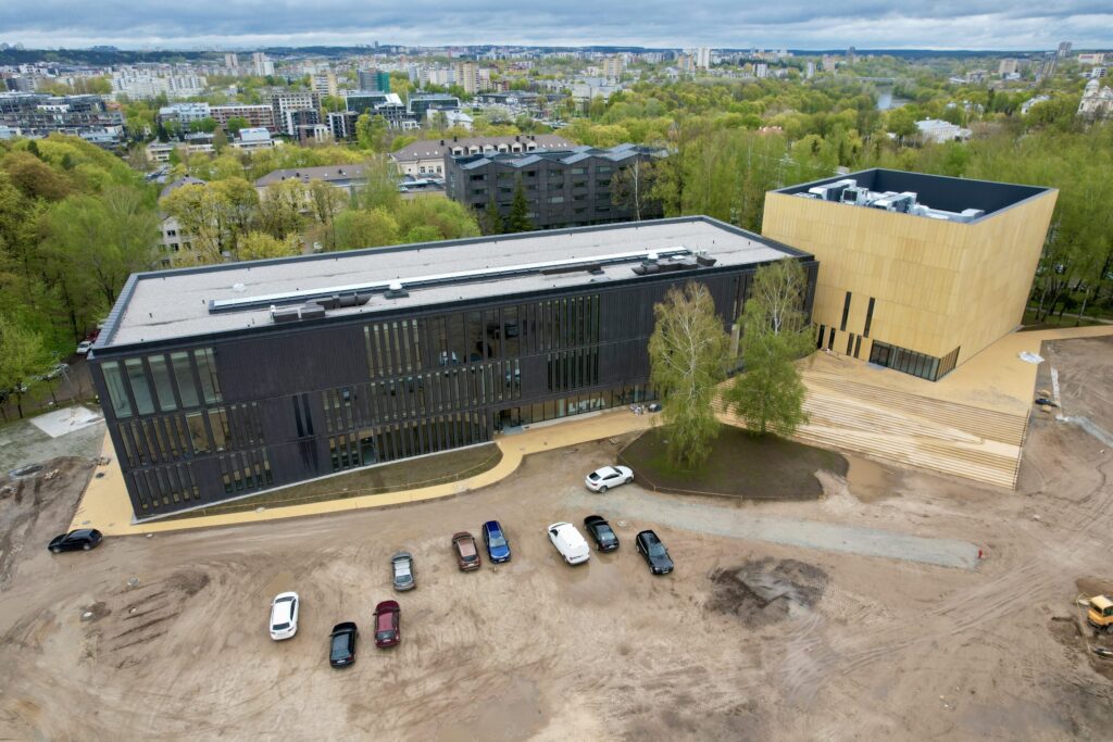 LMTA miestelis 1 etapas (Teatro ir kino fakultetas, Mažasis salių blokas) (Olandų g. 21A) - Higher education - construction photos