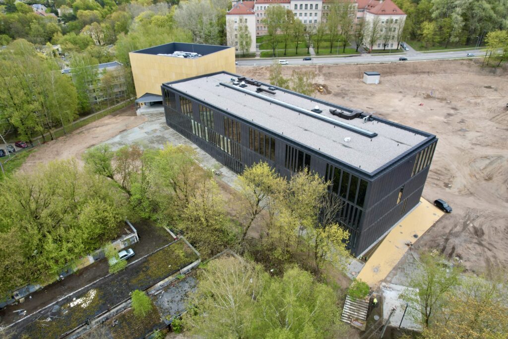 LMTA miestelis 1 etapas (Teatro ir kino fakultetas, Mažasis salių blokas) (Olandų g. 21A) - Higher education - construction photos