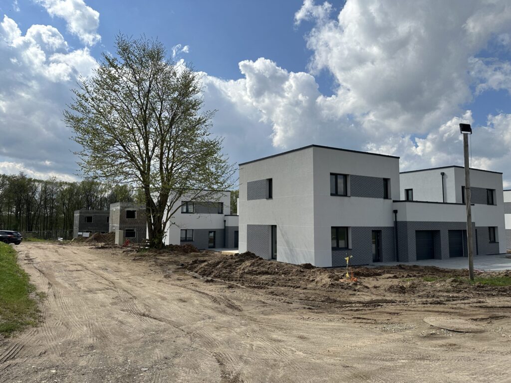 Matiškių terasos (Matiškių g. 71, 73, 75, 77, 79, 81, 83, 85) - Row housing - construction photos
