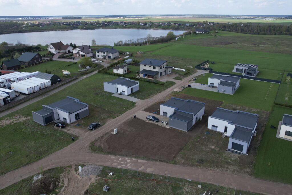 Pakrantės namai (Žygimantų g., Pakrantės g., Paklnės g.) - Private house community - construction photos