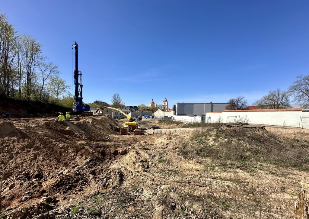 Sanguškų parkas (Žiupronių g. 7, 9) - Multi apartment - construction photos