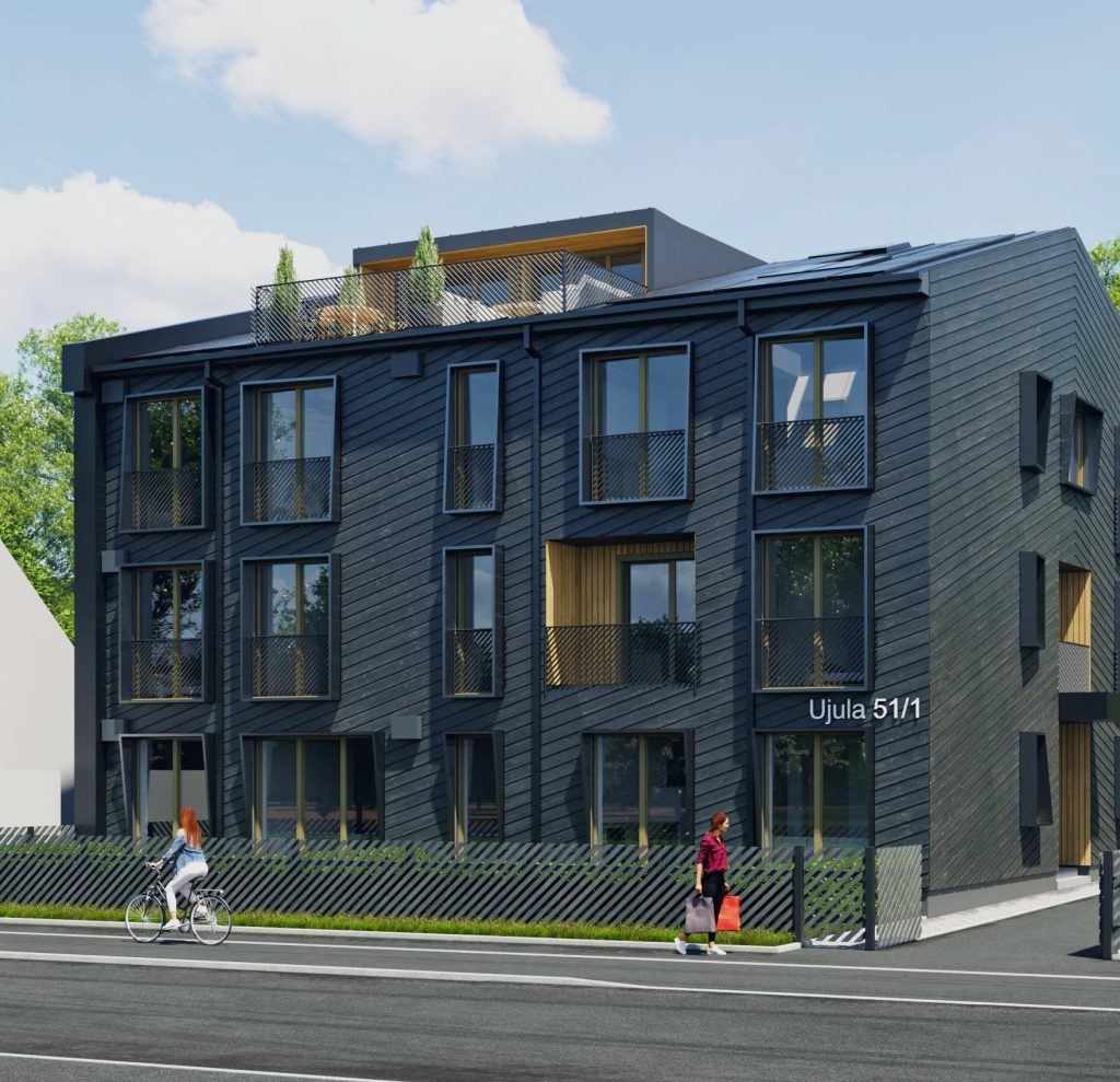 Ülejõe pargimajad (Ujula 51/1) - Daugiabutis - vizualizacija