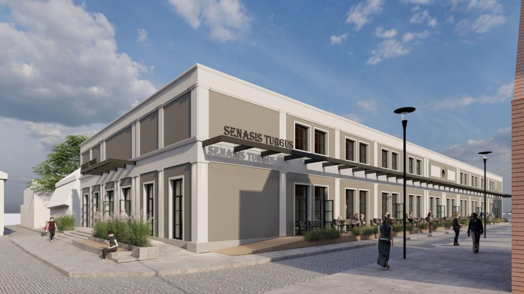 Senojo turgaus rekonstrukcija (Turgaus a. 5) - Shopping center - visualization