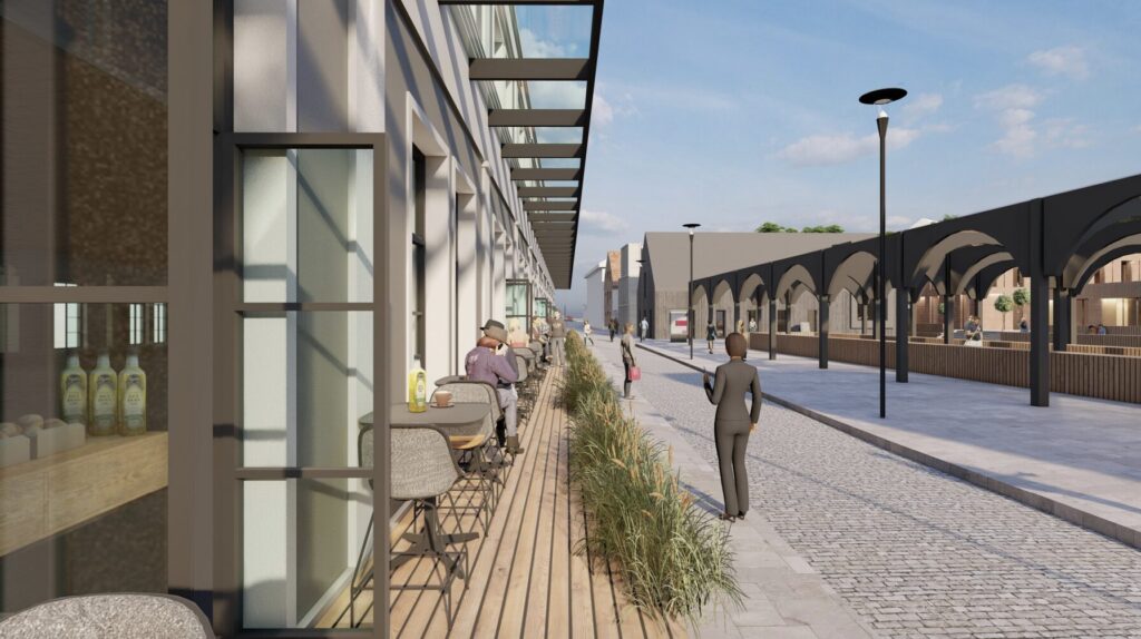 Senojo turgaus rekonstrukcija (Turgaus a. 5) - Shopping center - visualization